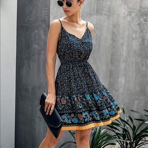 Navy Boho Sundress size S